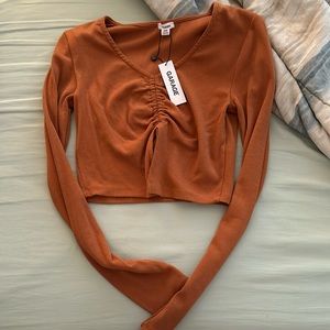 Garage Burnt Orange Top NWT